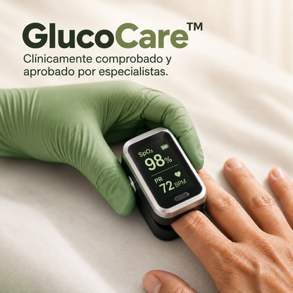 GlucoCare™ 4 en 1 – Mide Glucosa, Colesterol, Presión y Oxígeno Sin Dolor + ENVÍO GRATIS